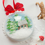 Vorlage Winterlandschaft 3D Weihnachtskugel Deko-Kitchen