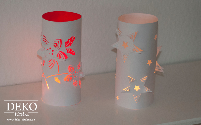 DIY 3D Windlicht aus Papier Deko-Kitchen