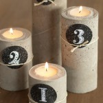 DIY stylischer Adventskranz aus Beton Deko-Kitchen