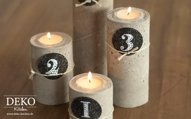 Diy Cooler Adventskranz Aus Beton Deko Kitchen