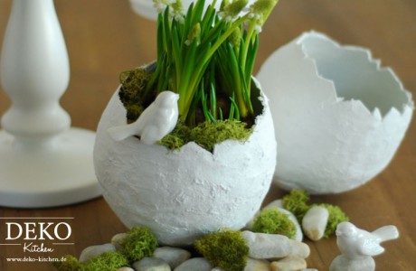 DIY Osterdeko mit Deko-Vasen aus Gipsbinden Deko-Kitchen