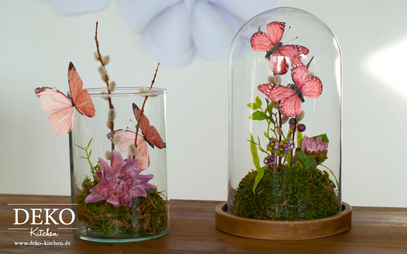 DIY: Süßes „Schmetterlings-Terrarium“ als Tischdeko – Deko-Kitchen