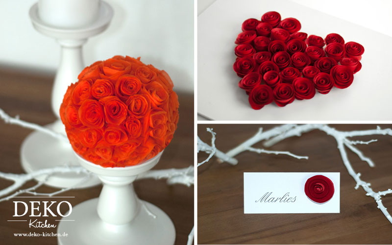 DIY: Süße Rosen aus Servietten oder Papier für tolle Dekos – Deko-Kitchen