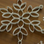 DIY große Weihnachtssterne aus Küchenrollen Deko-Kitchen