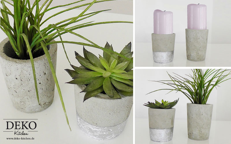 DIY Blumenvase aus Beton Deko-Kitchen