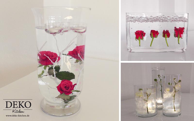 DIY Centerpiece für Hochzeitsdeko mit Blumen unterwasser Deko-Kitchen