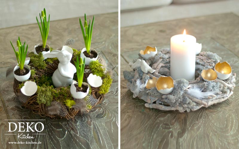 DIY Osterkranz mit Eiern Deko-Kitchen