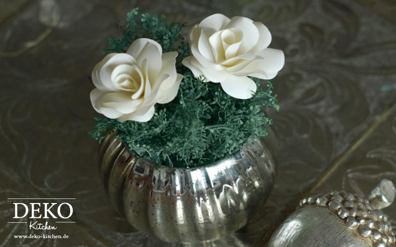 DIY romantische Rosenblüten aus Papier für Tischdeko oder Hochzeitsdeko Deko-Kitchen
