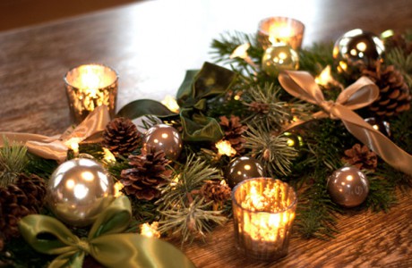 DIY weihnachtliche Girlande als Tischdeko Deko-Kitchen