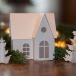 DIY Winterlandschaft aus Papier Deko-Kitchen