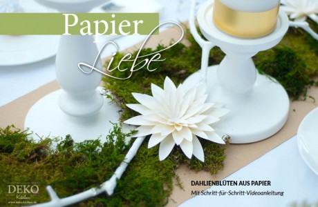DIY: Dahlienblüten aus Papier Deko-Kitchen