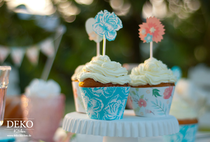 Freebie: hübsche Cupcake Banderolen und Topper von Deko-Kitchen