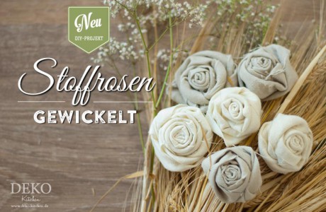DIY: Stoffrosen im Shabby chic Style Deko-Kitchen