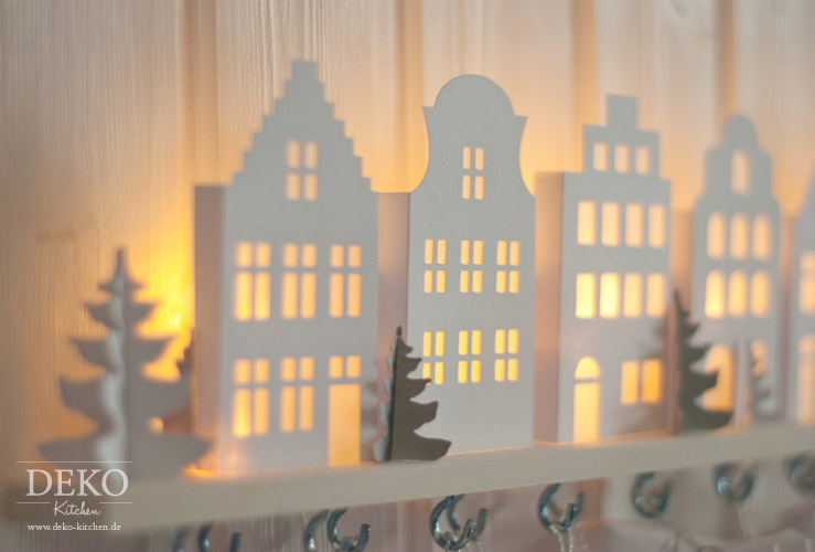 DIY: Adventskalender basteln mit beleuchteten Mini-Häusern Deko-Kitchen