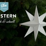 DIY 3D Stern basteln einfach und schnell Deko-Kitchen