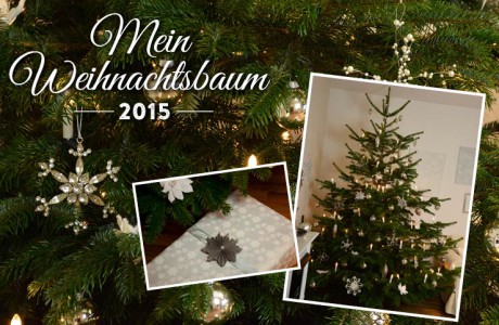 Dekoidee Weihnachtsbaum mit Kristallen und Blüten Deko-Kitchen