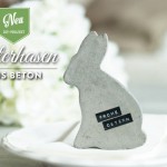 Osterdeko basteln: stylische osterhasen aus Beton Deko-Kitchen