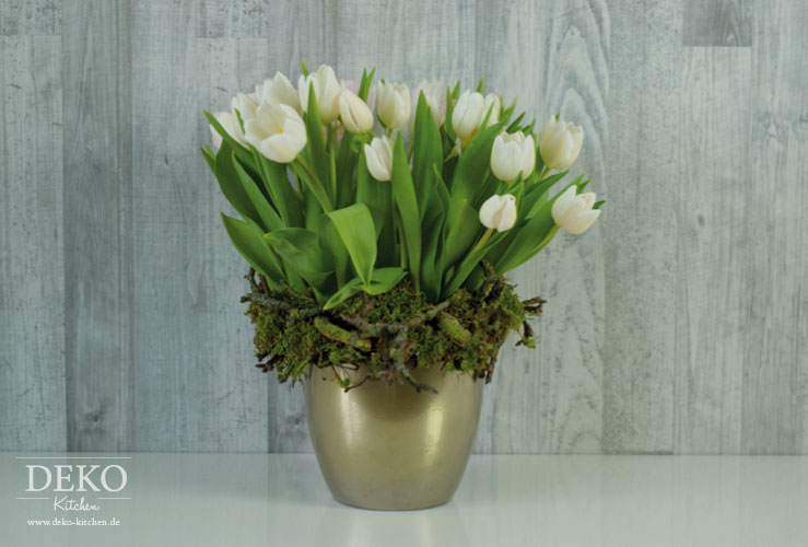 DIY: hübsche Frühlings-Blumendeko mit Tulpen