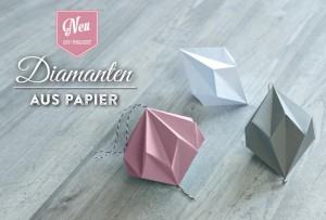 DIY: hübsche Papier-Diamanten zum Aufhängen – Deko-Kitchen: Schöne Deko selber machen