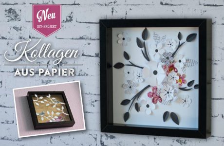 DIY: Kollagen mit Papier selber machen Deko-Kitchen