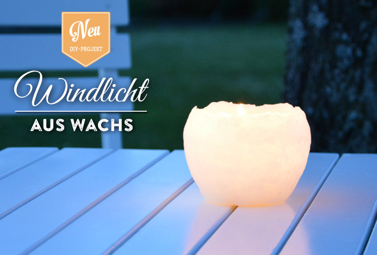 DIY: Windlicht aus Wachs selber machen Deko-Kitchen