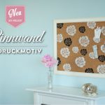 DIY: Bilderrahmen-Pinnwand mit Rosendruck Deko-Kitchen