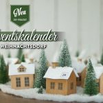 DIY: hübscher Adventskalender aus kleinem Papier-Weihnachtsdorf Deko-Kitchen