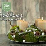 DIY: Adventskranz aus Naturmaterial mit Moos & Zweigen Deko-Kitchen
