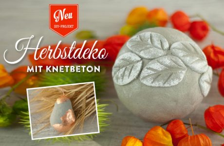 DIY: hübsche Herbstdeko mit Knetbeton Deko-Kitchen