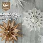 DIY: große Weihnachtssterne aus Brotpapiertüten Deko-Kitchen
