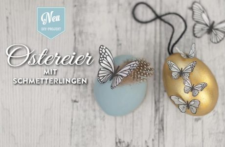 DIY: Ostereier mit Schmetterlingen und Blüten aus Papier Deko-Kitchen