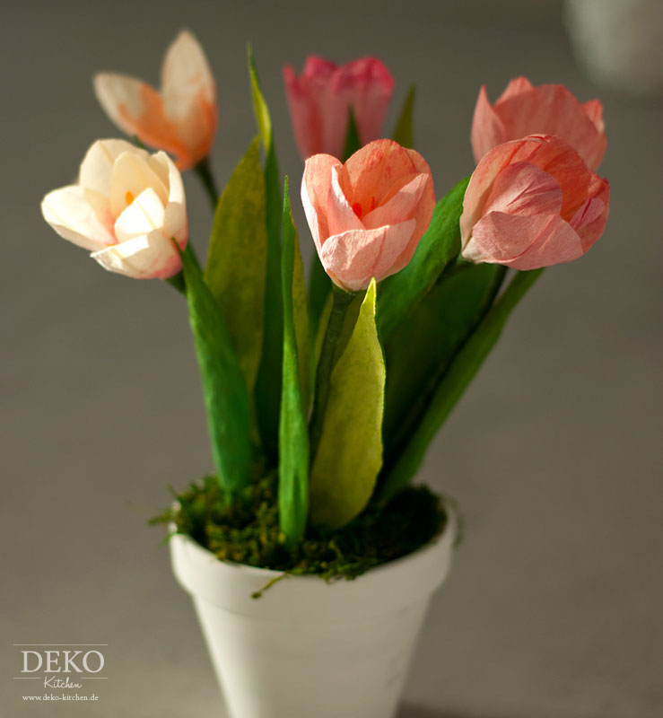 DIY: hübsche Tulpen aus Krepppapier für Eure Frühlingsdeko Deko-Kitchen