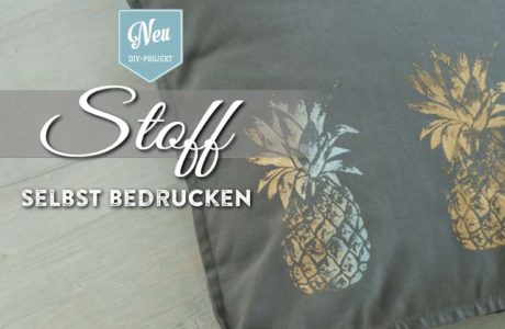 DIY: Stoff selbst bedrucken Deko-Kitchen