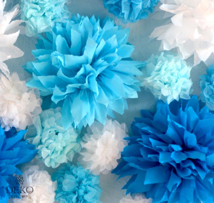 DIY: PomPoms & Rosetten aus Krepppapier