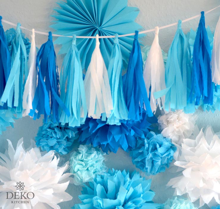 DIY: PomPoms & Rosetten aus Krepppapier
