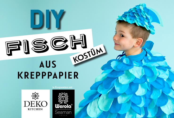 DIY: Fischkostüm aus Krepppapier