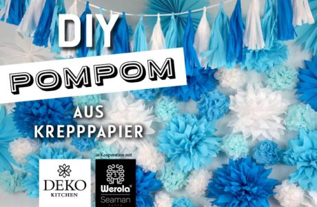 DIY: PomPoms & Rosetten aus Krepppapier