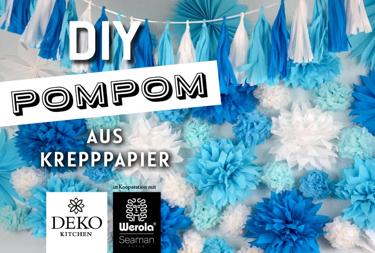 DIY: PomPoms & Rosetten aus Krepppapier