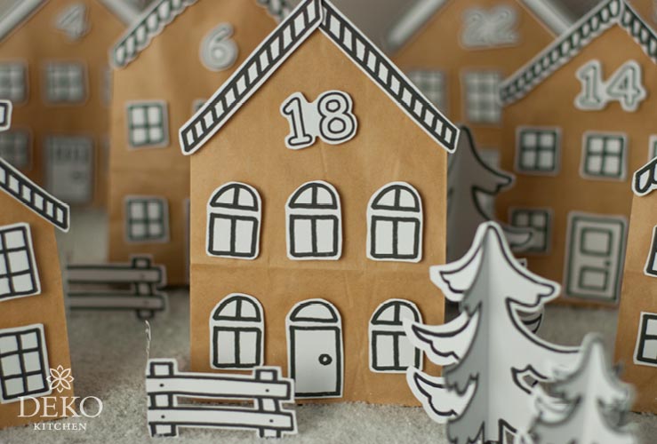 DIY: hübscher Adventskalender aus Papiertüten Deko-Kitchen