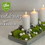 DIY: hübscher Adventskranz mit Moos &Kugeln Deko-Kitchen