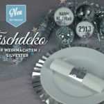 DIY: Silvester-Tischdeko mit Papier-Platztellern und Acrylkugeln Deko-Kitchen