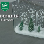 DIY: weihnachtliche Kreidebilder auf Glasvasen Deko-Kitchen