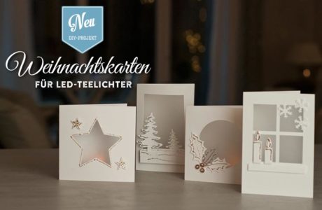 DIY: hübsche Weihnachtskarten für LED-Teelichter Deko-Kitchen