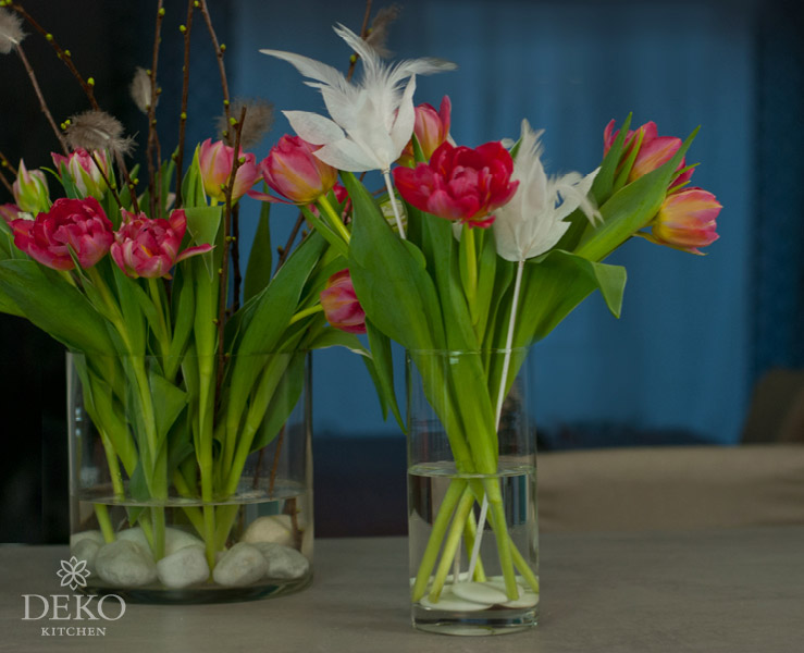 DIY: hübsche Frühlingsdeko mit Federn Deko-Kitchen