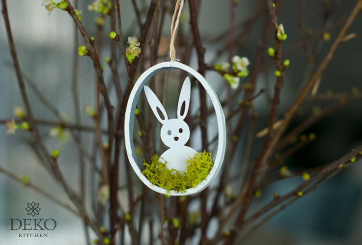 DIY: hübsche Osteranhänger mit Papiersilhouetten