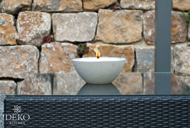 DIY: große Outdoor-Kerze aus Beton
