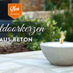 DIY: große Outdoor-Kerze aus Beton