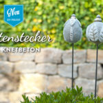 DIY Gartenstecker aus Knetbeton Deko-Kitchen