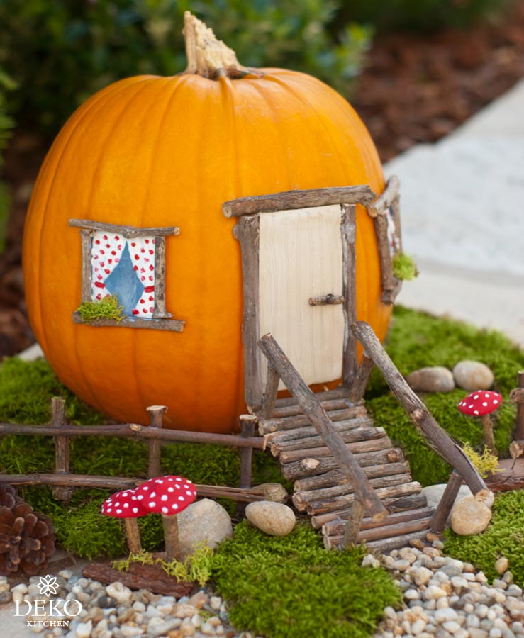 DIY: Herbstdeko mit süßem Kürbis-Haus für Kinder Deko-Kitchen