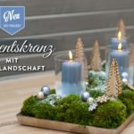 DIY: süßer Adventskranz mit kleiner Waldlandschaft Deko Kitchen